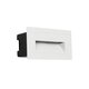 kelvo® STEPART KLV-101-0082 Μοντέρνο Χωνευτό Φωτιστικό Σκαλοπατιού - Διαδρόμου LED 3W 375lm 45° AC 220-240V Αδιάβροχο IP65 Θερμό Λευκό 2700K - Lumileds SMD Chip & TÜV SÜD Driver - Λευκό Ματ - Μ10.5 x Π4.5 x Υ6cm / Q9.12 x 4.49cm - 5 Χρόνια Εγγύηση - 3