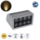 FLOOD-DENA 90485 Επιτοίχιος Προβολέας Wall Washer για Φωτισμό Κτιρίων - Απλίκα & Δαπέδου LED 16W 1440lm 5° DC 24V Αδιάβροχο IP67 Μ15.5 x Π13 x Υ9.1cm Θερμό Λευκό 2700K - Γκρι Ανθρακί - 3 Years Warranty - 1