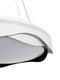 LOTUS GLB-101-0100 Μοντέρνο Κρεμαστό Φωτιστικό Οροφής LED 72W 7200lm 120° AC 220-240V IP20 Ρυθμιζόμενο Λευκό CCT με Χειριστήριο από 2700K έως 6000K Dimmable - Lumileds SMD Chip - Λευκό & Μαύρο Ματ - Μ50 x Π50 x Υ9.5cm - 3 Χρόνια Εγγύηση - 5