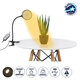 79649 Grow Light Hydro Spectrum LED Φωτιστικό Ανάπτυξης Υδροπονικών Φυτών Γλάστρας με 1 Κινούμενη Κεφαλή & Βάση Clip SMD 2835 5W 160° DC 5V IP20 με Dimmer & Timer Εσωτερικού Χώρου για Κάλυψη Επιφάνειας 0.6m x 0.6m Πλήρους Φάσματος Φωτισμού - 1