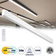 FELIX 61029-S Γραμμικό Φωτιστικό Οροφής Linear LED CCT 54W 6500lm 120° AC 220-240V Μ120 x Π3.5 x Υ7cm - Εναλλαγή Φωτισμού μέσω Τηλεχειριστηρίου All In One Ψυχρό 6000k+Φυσικό 4500k+Θερμό 2700k Dimmable - Λευκό - 3 Years Warranty