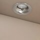 kelvo® LAMDA KLV-101-0046 Χωνευτό Φωτιστικό Downlight Σποτ Μπάνιου για Λάμπα MR16 με Ντουί GU10 AC 220-240V Αδιάβροχο IP65 - Νίκελ Βούρτσας - Μ8.5 x Π8.5 x Υ3.5cm / Q7.5cm
