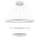 kelvo® NEMESIS KLV-101-0221 Κρεμαστό Φωτιστικό Οροφής LED 120W 12000lm 180° AC 220-240V IP20 Ρυθμιζόμενο Λευκό CCT με Χειριστήριο από 2700K έως 6000K Dimmable - Lumileds SMD Chip - Λευκό Ματ - Μ80 x Π80 x Υ80cm - 3 Χρόνια Εγγύηση - 4
