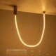 kelvo® GLOW KLV-101-0155 Κρεμαστό Φωτιστικό Οροφής LED 27W 2700lm 360° AC 220-240V IP20 Ρυθμιζόμενο Λευκό CCT με Χειριστήριο από 2700K έως 6000K Dimmable - Lumileds SMD Chip - Χρυσό Πλατίνα - Μ90 x Π9 x Υ95cm - 3 Χρόνια Εγγύηση - 13