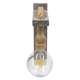 KENSI 00879 Boho Φωτιστικό Τοίχου - Απλίκα με Ντουί 1 x E27 AC 220-240V IP20 - Καφέ & Μπεζ - Μ7 x Π20 x Υ30cm - 5
