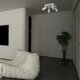 kelvo® SPOTA KLV-101-0147 Μοντέρνο Κινούμενο Φωτιστικό Σποτ Οροφής με Ντουί 4 x GU10 90° AC 220-240V IP20 - Λευκό Ματ - Μ26 x Π26 x Υ14cm