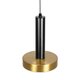 kelvo® ZANE KLV-101-0349 Κρεμαστό Φωτιστικό Οροφής LED 18W 1800lm 120° AC 220-240V IP20 Ρυθμιζόμενο Λευκό CCT με Χειριστήριο από 2700K έως 6000K Dimmable - Lumileds SMD Chip - Σατινέ Χρυσό Βούρτσας & Μαύρο Ματ - Μ15 x Π15 x Υ20cm - 3 Χρόνια Εγγύηση - 9