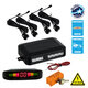 86001 Σύστημα Παρκαρίσματος Parktronic DC 12V με 4 Μαύρους Αισθητήρες - Οθόνη LED Indicator και Ηχείο (Buzzer)