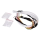 81725 Σετ 2 ΕΛΑΣΤΙΚΑ - FLEXIBLE DRL + FLASH TURN LIGHT LED CREE COB 60cm 12W 1800lm 360° DC 12V Αδιάβροχα IP65 Πορτοκαλί - Ψυχρό Λευκό 6000K - 4