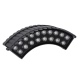 TREELIGHT-JINA 90694 Κυρτή Μπάρα Φωτισμού Wall Washer με Αντιθαμβωτική Γρίλια Ειδική για Φυτά - Δέντρα LED 18W 1710lm 10° DC 24V Αδιάβροχο IP67 L29 x W11 x H10.5cm Φυσικό Λευκό 4500K - Γκρι Ανθρακί - 3 Years Warranty - 3