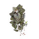 Artificial Garden PEPEROMIA HANGING PLANT 20602 Τεχνητό Διακοσμητικό Κρεμαστό Φυτό Πεπερόμια Υ45cm