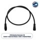 CONNECTOR 60955 2 Pin Καλώδιο/Επέκταση Ι 1 Μέτρου με Είσοδο 1 x Αρσενικό Βύσμα & Έξοδο 1 x Θηλυκό Βύσμα Αδιάβροχο IP68 - Μαύρο - Μ100 x Π2 x Υ2cm