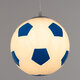 FOOTBALL 00648 Μοντέρνο Κρεμαστό Παιδικό Φωτιστικό Οροφής Μονόφωτο Γαλάζιο Λευκό Γυαλίνο Φ25 x Υ25cm - 3