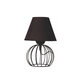 SHAPE 202-0057 MODERN TABLE LIGHT 1 X E27 IP20 BLACK METAL WITH BLACK FABRIC - L40 X W40 X H27CM
