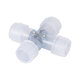 70663 Σύνδεσμος Cross (+) για RGB Φωτοσωλήνα LED 360° Degree DC 230V 2 Pin Αδιάβροχος IP68 - 4