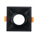 ALPHA 77833 Χωνευτό Κινούμενο Τετράγωνο Σποτ Οροφής για Λάμπα MR16/GU10 - IP20 - Χυτό Αλουμίνιο - Μ9 x Π9 x Υ4.5cm - Μαύρο - 5 Χρόνια Εγγύηση - 4