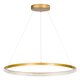 kelvo® DIAMOND KLV-101-0232 Κρεμαστό Φωτιστικό Οροφής LED 67W 6700lm 180° AC 220-240V IP20 Ρυθμιζόμενο Λευκό CCT με Χειριστήριο από 2700K έως 6000K Dimmable - Lumileds SMD Chip - Χρυσό Πλατίνα - Μ80 x Π80 x Υ3cm - 3 Χρόνια Εγγύηση - 5