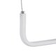 kelvo® LINARIA KLV-101-0259 Κρεμαστό Φωτιστικό Οροφής LED 72W 7200lm 180° AC 220-240V IP20 Ρυθμιζόμενο Λευκό CCT με Χειριστήριο από 2700K έως 6000K Dimmable - Lumileds SMD Chip - Λευκό Ματ - Μ220 x Π4 x Υ25cm - 3 Χρόνια Εγγύηση - 6