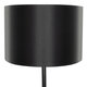 ASHLEY 00824 Μοντέρνο Φωτιστικό Δαπέδου Μονόφωτο Μεταλλικό Μαύρο με Καπέλο και Ξύλινη Λεπτομέρεια Φ40 x Υ145cm - 6