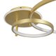 NEMESIS 61107 Μοντέρνο Φωτιστικό Οροφής LED 67W 7573lm 360° AC 220-240V IP20 Ρυθμιζόμενο Λευκό CCT με Χειριστήριο από 2700K έως 6000K Dimmable - Lumileds SMD Chip - Χρυσό Βούρτσας - Μ84 x Π45 x Υ13cm - 3 Χρόνια Εγγύηση - 8
