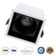 PLUTO-B 60276 Χωνευτό LED Spot Downlight TrimLess Μ10.4xΠ10.4cm 15W 1950lm 38° AC 220-240V IP20 Μ10.4 x Π10.4 x Υ6.5cm - Τετράγωνο - Λευκό με Μαύρο Κάτοπτρο & Anti-Glare HoneyComb - Φυσικό Λευκό 4500K - Bridgelux COB - 5 Years Warranty