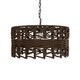 VERA 999-0069 Boho Κρεμαστό Φωτιστικό Οροφής με Ντουί 1 x E27 AC 220-240V IP20 - Καφέ - Μ50 x Π50 x Υ25cm - 4