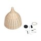 kelvo® BAHAMAS KLV-102-0002 Κρεμαστό Φωτιστικό Οροφής για Λάμπα με Ντουί E27 AC 220-240V IP20 - Μπεζ - Μ45 x Π45 x Υ47cm - 12