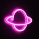 78588 Φωτιστικό Ταμπέλα Φωτεινή Επιγραφή NEON LED Σήμανσης PLANET SATURN 5W με Καλώδιο Τροφοδοσίας USB - Μπαταρίας 3xAAA (Δεν Περιλαμβάνονται) - Ροζ - 6