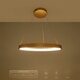 kelvo® NEMESIS KLV-101-0210 Κρεμαστό Φωτιστικό Οροφής LED 45W 4500lm 180° AC 220-240V IP20 Ρυθμιζόμενο Λευκό CCT με Χειριστήριο από 2700K έως 6000K Dimmable - Lumileds SMD Chip - Χρυσό Πλατίνα - Μ60 x Π60 x Υ4cm - 3 Χρόνια Εγγύηση - 12