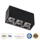 LUMINAR SUPERIOR 60324 Επιφανειακό LED Spot Downlight TrimLess 12W 1680lm 36° AC 220-240V IP20 Μ11.8 x Π4.2 x Υ6.6cm - Μαύρο με Κάτοπτρο Χρωμίου - Φυσικό Λευκό 4500K - Bridgelux High Lumen Chip Gen2 - TÜV Certified Driver - 5 Years Warranty - 1