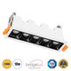 LUMINAR SUPERIOR 60319 Χωνευτό LED Spot Downlight TrimLess 10W 1350lm 36° AC 220-240V IP20 Μ14.8 x Π4.3 x Υ4.5cm - Λευκό με Μαύρο Κάτοπτρο - Θερμό Λευκό 2700K - Bridgelux High Lumen Chip Gen2 - TÜV Certified Driver - 5 Years Warranty - 2
