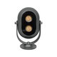 FLOODIS GLB-103-0031 Προβολέας Σποτ Wall Washer LED 4W 360lm 24° AC 220-240V Αδιάβροχο IP65 Θερμό Λευκό 2700K - Sanan SMD Chip - Γκρι Ανθρακί Ματ - Μ7 x Π5 x Υ11cm - 3 Χρόνια Εγγύηση - 3