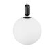 kelvo® ESTETICO KLV-101-0381 Κρεμαστό Φωτιστικό Οροφής για Λάμπα με Ντουί E27 AC 220-240V IP20 - Μαύρο Ματ & Λευκό - Μ40 x Π40 x Υ58cm - 6
