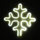 78581 Φωτιστικό Ταμπέλα Φωτεινή Επιγραφή NEON LED Σήμανσης SNOWFLAKE 5W με Καλώδιο Τροφοδοσίας USB - Μπαταρίας 3xAAA (Δεν Περιλαμβάνονται) - Ψυχρό Λευκό 6000K - 5
