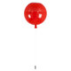 BALLOON 00652 Μοντέρνο Παιδικό Φωτιστικό Οροφής Μονόφωτο Κόκκινο Πλαστικό Μπάλα Φ30 x Υ33cm - 5