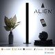 ALIEN-DIVA-BLACK-50-1 ALIEN Design DIVA Μοντέρνο Minimal Nordic Μεταλλικό Φωτιστικό Επιτραπέζιο - Πορτατίφ - Λαμπατέρ Μαύρο LED 8W 1120lm με Ασύρματο Χειριστήριο RF & Dimmer IP20 Ψυχρό Λευκό 6000K Μ3 x Π1.6 x Υ50cm - 1