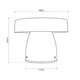 MUSH GLB-103-0016 Φωτιστικό Κολωνάκι Κήπου LED 12W 1080lm 90° AC 220-240V Αδιάβροχο IP65 Θερμό Λευκό 2700K - Sanan SMD Chip - Μαύρο Ματ - Μ18 x Π18 x Υ15cm - 3 Χρόνια Εγγύηση - 5
