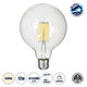 99055 Λάμπα LED Long Filament E27 G125 Γλόμπος 12W 1320lm 360° AC 220-240V IP20 Φ12.5 x Υ18cm Φυσικό Λευκό 4000K με Διάφανο Γυαλί - Dimmable - 3 Years Warranty - 1