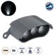 TREELIGHT-ZINA 90688 Κυρτή Μπάρα Φωτισμού Wall Washer με Αντιθαμβωτική Γρίλια Ειδική για Φυτά - Δέντρα LED 3W 285lm 30° DC 24V Αδιάβροχο IP65 Μ9 x Π6.5 x Υ4cm Φυσικό Λευκό 4500K - Γκρι Ανθρακί - 3 Years Warranty