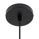 36218 HANNA Μοντέρνο Κρεμαστό Φωτιστικό Οροφής Ανάρτηση με Μαύρο Ντουί E27 για Τοποθέτηση Καπέλων Φωτιστικών Μονόφωτο Μαύρο Φ4 x Y110cm - 3