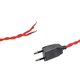 WHIP 77675 Μοντέρνο DIY Πλεκτό Καλώδιο με Διακόπτη On/Off AC 220-240V IP20 - Κόκκινο & Μαύρο - Μ150 x Π2.7 x Υ1.9cm - 2