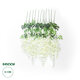 Artificial Garden WHITE WISTERIA FLOWER BRANCH 21513 Σετ 12 Τεχνητά Διακοσμητικά κλαδιά Βιστέριας Λευκό Φ45 x Υ120cm