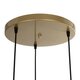 FLIXIO 201-0126 Vintage Κρεμαστό Φωτιστικό Οροφής με Ντουί 3 x E27 AC 220-240V IP20 - Χρυσό - Μ40 x Π40 x Υ70cm - 9