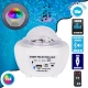 79604 Λευκό Επιτραπέζιο Διακοσμητικό Φωτιστικό Ειδικών Εφε NIGHT SKY GALAXY 3D LED 10W DC 5V 2200mAh Επαναφορτιζόμενο με Bluetooth Speaker - Sound Activated - Καλώδιο Τροφοδοσίας USB και Ασύρματο Χειριστήριο RF 2.4Ghz Πολύχρωμo RGB Dimmable - 1