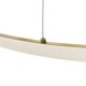 DEXTER 60920 Μοντέρνο Κρεμαστό Φωτιστικό Οροφής LED 120W 13440lm 300° AC 220-240V IP20 Ρυθμιζόμενο Λευκό CCT με Χειριστήριο από 2700K έως 6000K Dimmable - Lumileds SMD Chip - Χρυσό Βούρτσας - Μ103 x Π103 x Υ30cm - 3 Χρόνια Εγγύηση - 7