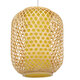 Vintage Κρεμαστό Φωτιστικό Οροφής Μονόφωτο Καφέ Ξύλινο Bamboo Φ30  MAURITIUS Φ30 00899 - 2