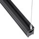 OFFICE 61023-1 Γραμμικό Κρεμαστό Φωτιστικό Linear LED CCT 18W 2230lm 120° AC 220-240V Μ120 x Π2 x Υ4cm Ψυχρό Λευκό 6000K - Μαύρο - 5