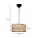 POMEGRANDE 204-0161 Boho Κρεμαστό Φωτιστικό Kαπέλο Μονόφωτο 1 x E27 IP20 Μπεζ Rattan - Μ29 x Π29 x Υ16cm - 2