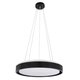 kelvo® BARCHETTA KLV-101-0265-V2 Φωτιστικό Οροφής LED 72W 7200lm 120° AC 220-240V IP20 Ρυθμιζόμενο Λευκό CCT με Χειριστήριο από 2700K έως 6000K Dimmable - Lumileds SMD Chip - Μαύρο Ματ - Μ48 x Π48 x Υ8.2cm - 3 Χρόνια Εγγύηση - 9