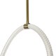 kelvo® GLOW KLV-101-0156 Κρεμαστό Φωτιστικό Οροφής LED 34W 3400lm 360° AC 220-240V IP20 Ρυθμιζόμενο Λευκό CCT με Χειριστήριο από 2700K έως 6000K Dimmable - Lumileds SMD Chip - Χρυσό Πλατίνα - Μ20 x Π35 x Υ120cm - 3 Χρόνια Εγγύηση - 9